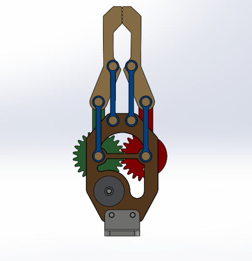 obotic-arm-gripper机械臂夹持机构3D图纸 Solidworks设计缩略图